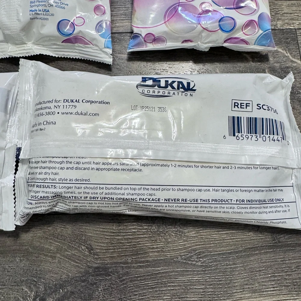 Lot of 5 No‎ Rinse Shampoo Cap Packs NEW